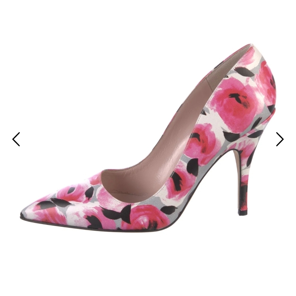 Kate Spade Pink Floral Heels